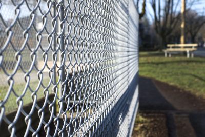 Brown Chain Link Fence Repair