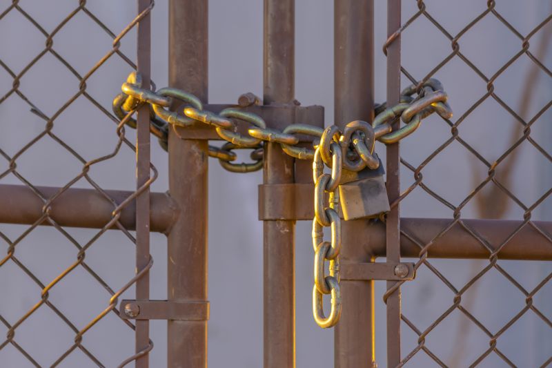 Brown Chain Link Fence Repair