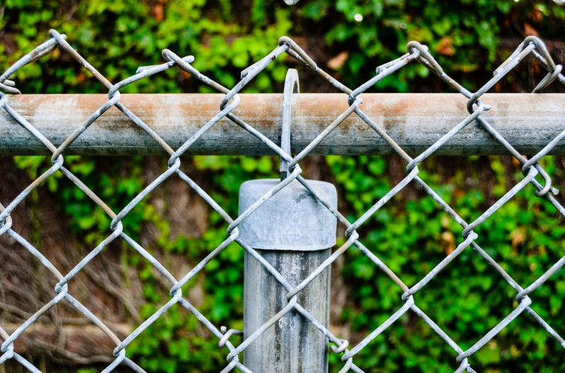 Brown Chain Link Fence Repair